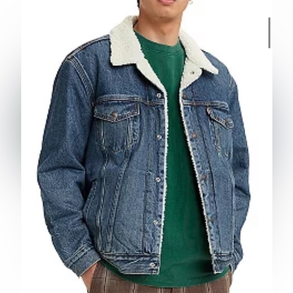 NEW Men's Levi's® Sherpa-Lined Trucker Jacket Large